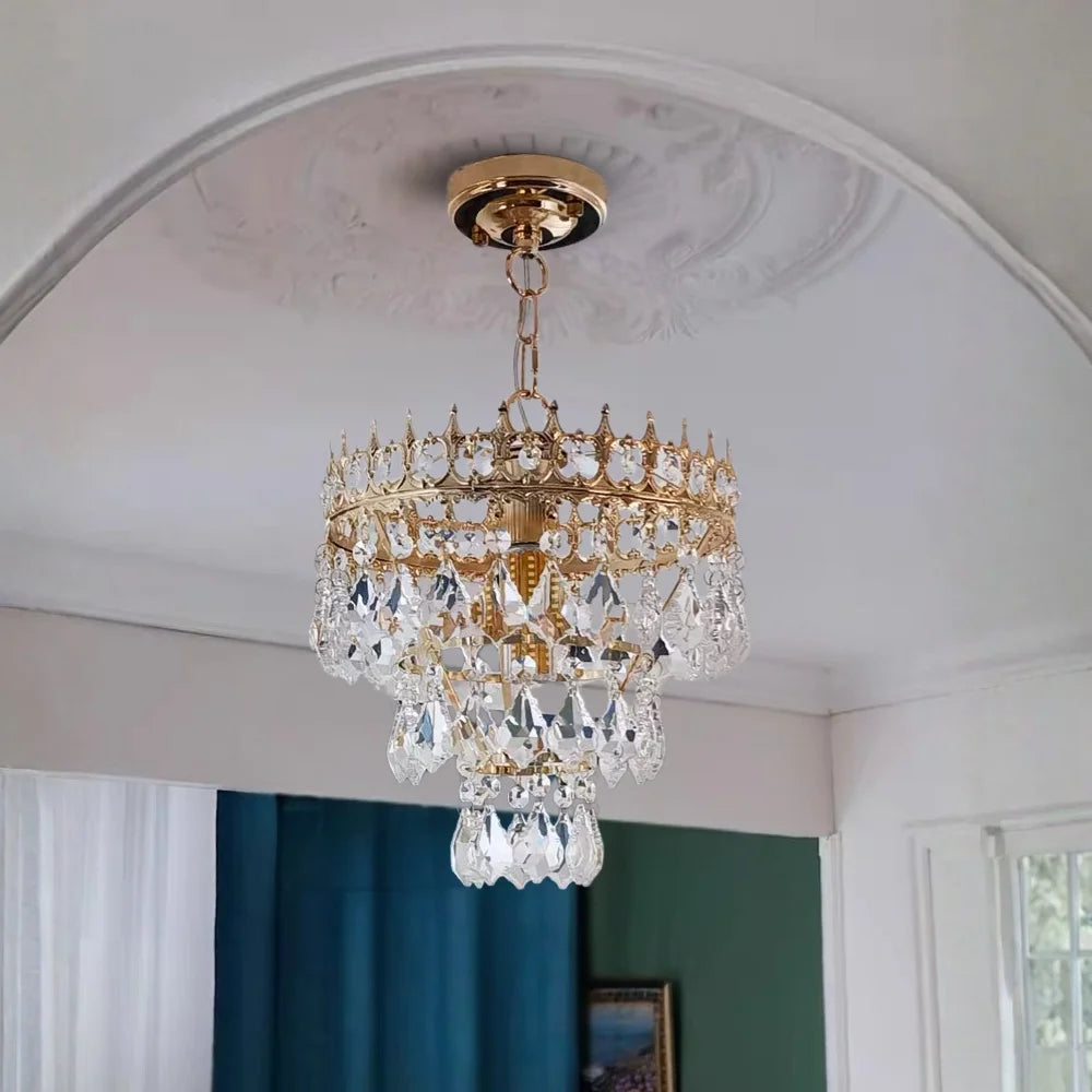 small crown chandelier