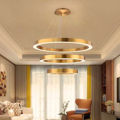 Ring chandelier for living room