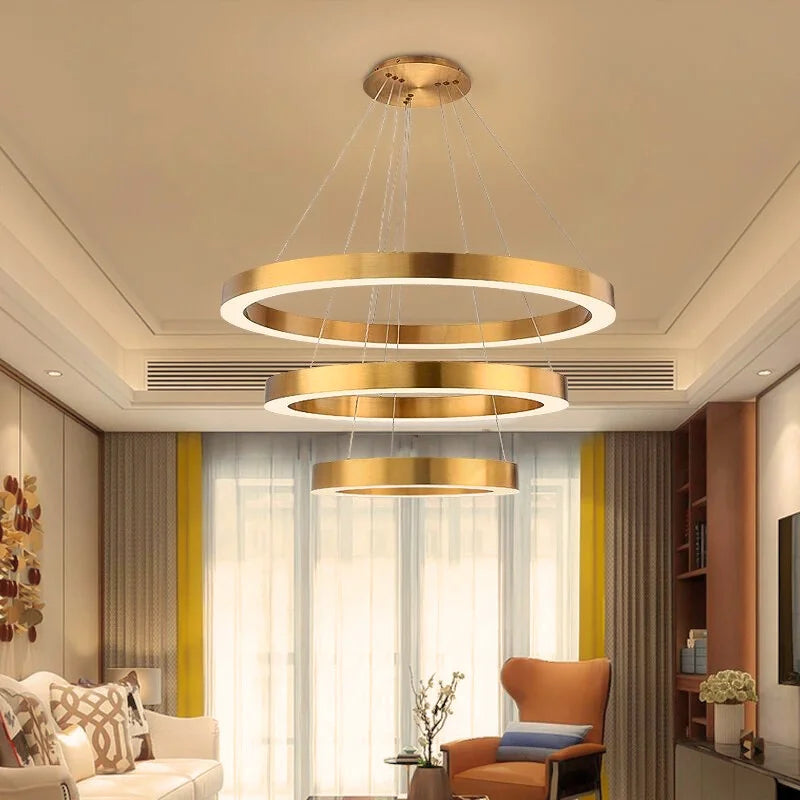 Ring chandelier for living room