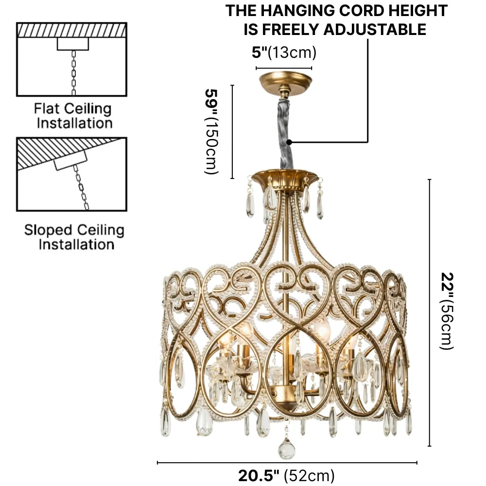 YOOGEE luxury crystal chandelier for modern dining room lighting