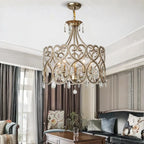 Luxury ceiling chandelier for upscale American home interiors