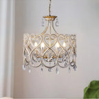 Modern chandelier light fixture for elegant living room decor