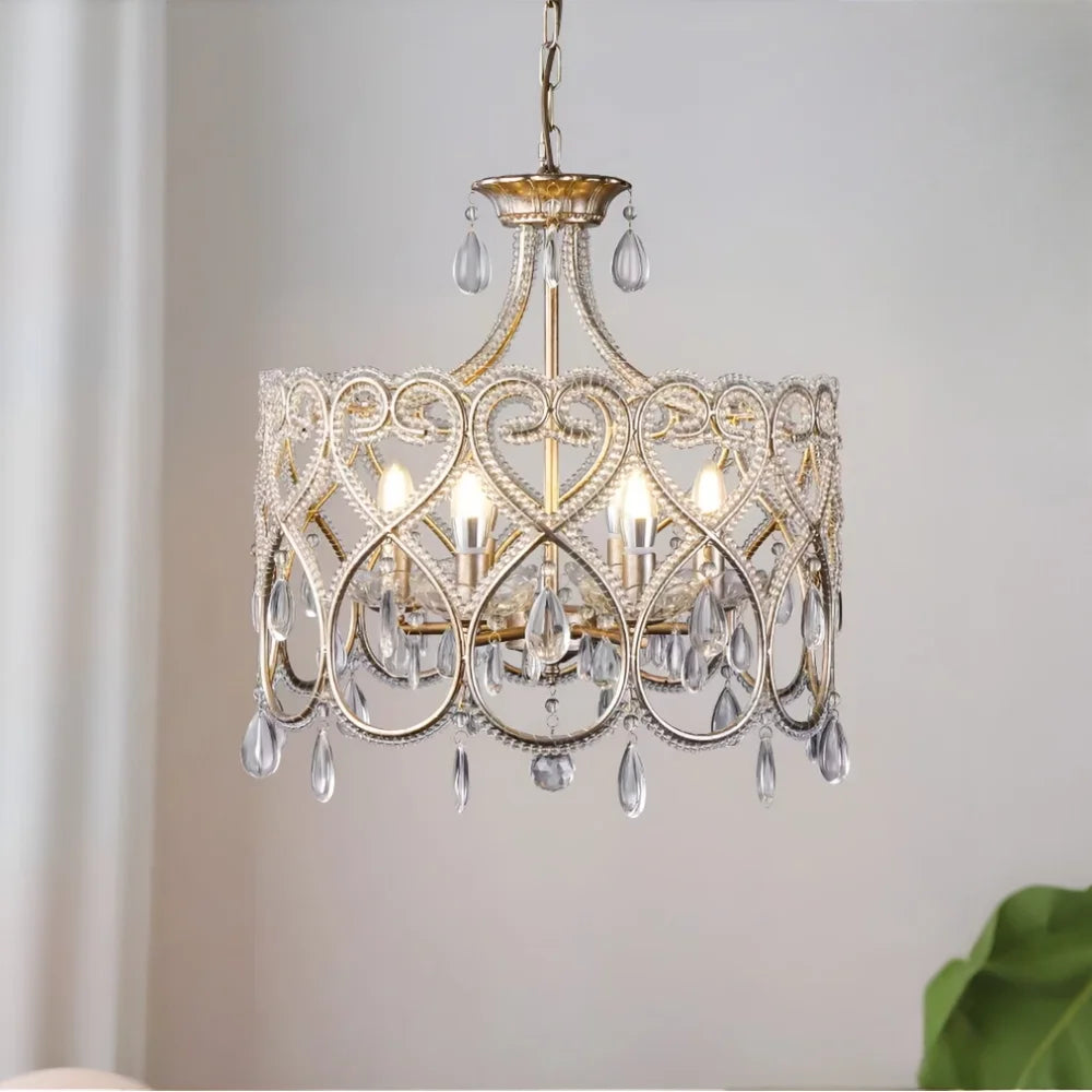 Modern chandelier light fixture for elegant living room decor