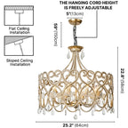 Contemporary chandelier lighting fixture for luxury home decor