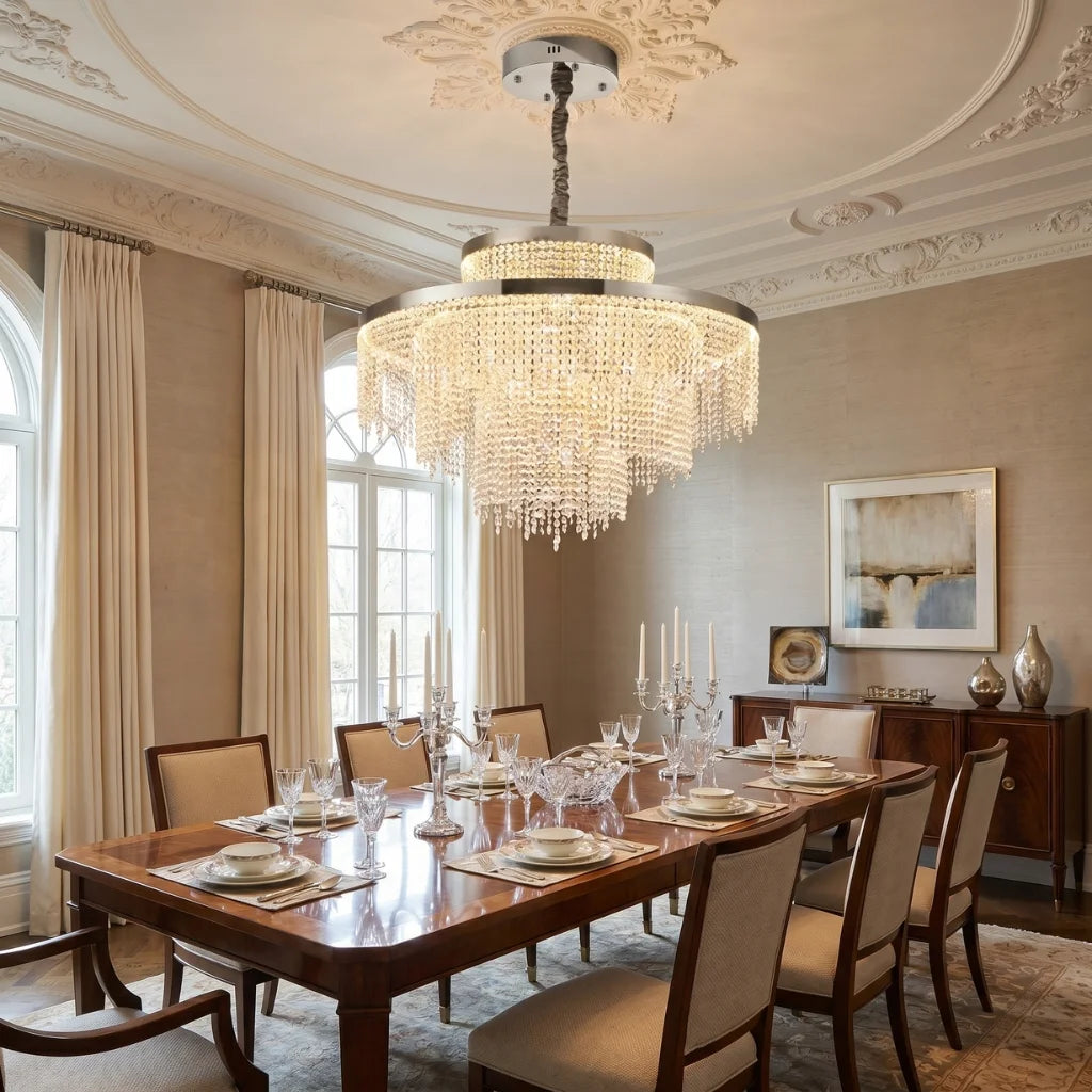chandelier crystals light