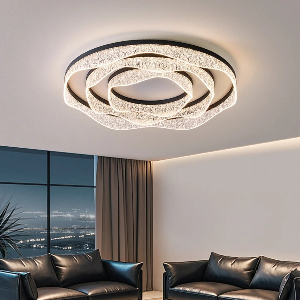 flush mount chandelier for living room