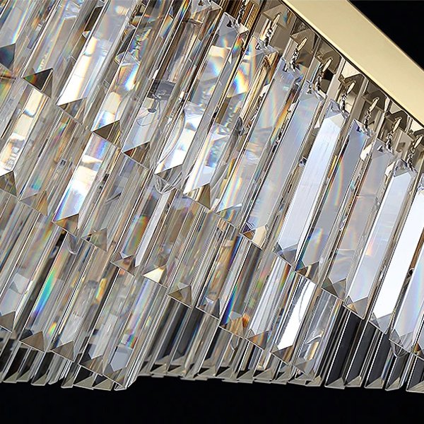 Sheen Ceiling Lamp-Gold/Silver Stainless Steel Ceiling Crystal Light fixture Detail