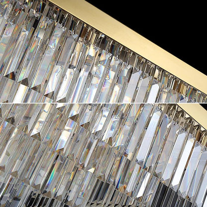 Sheen Ceiling Lamp-Gold/Silver Stainless Steel Ceiling Crystal Light fixture Detail