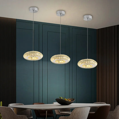 Small crystal pendant lights for dining room