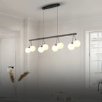 glass globe chandelier