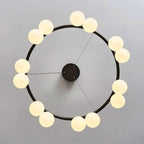 glass globe chandelier