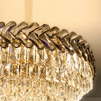 Solis Chandelier - Modern Gold Living Room Crystal Lighting Fixture Detail