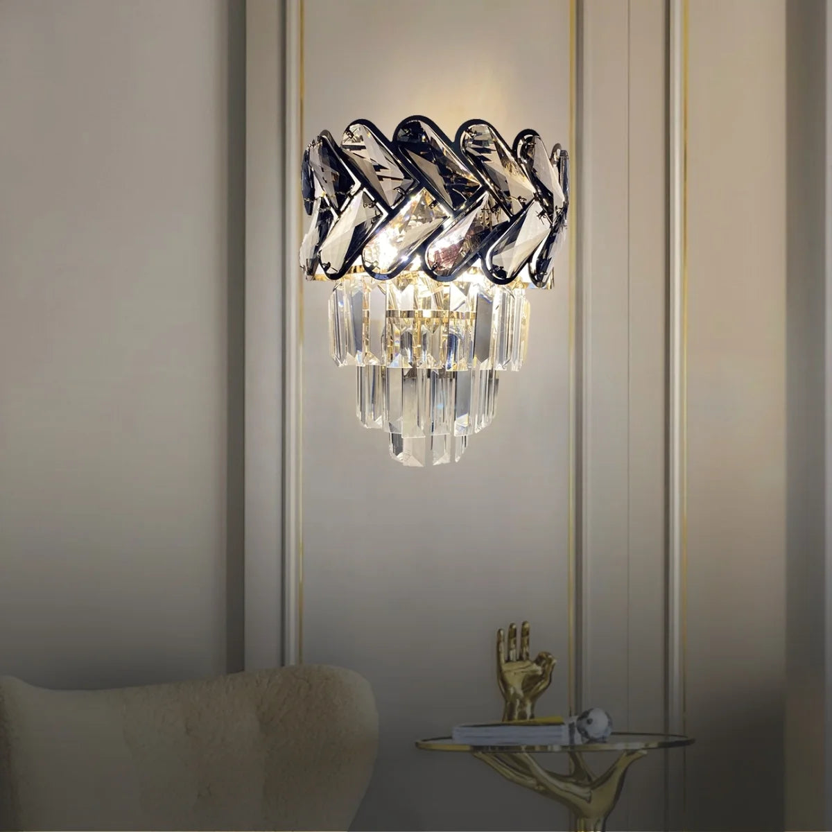 gold wall lamp