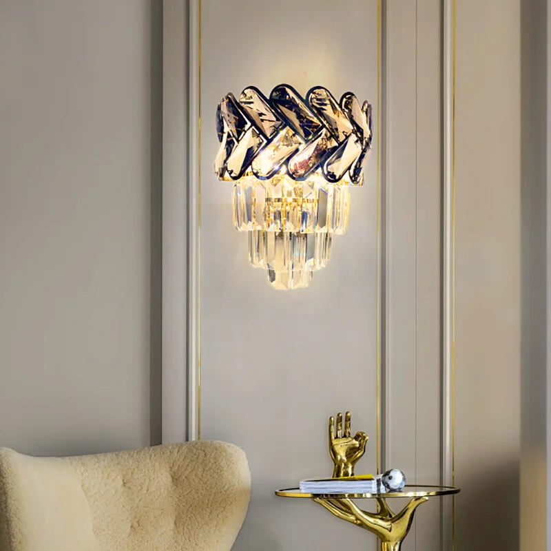 gold wall lamp