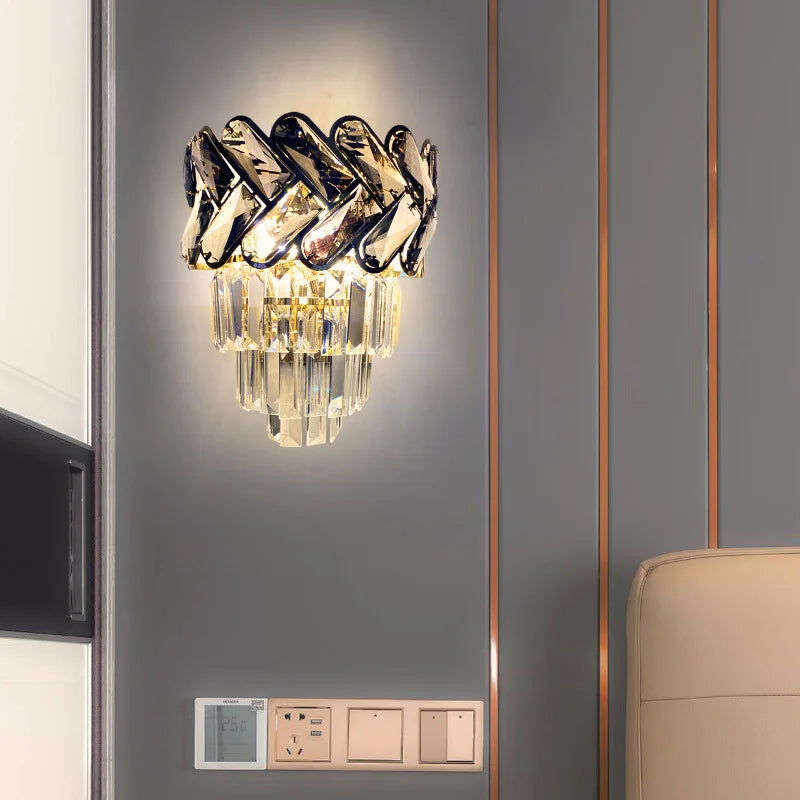 gold wall lamp