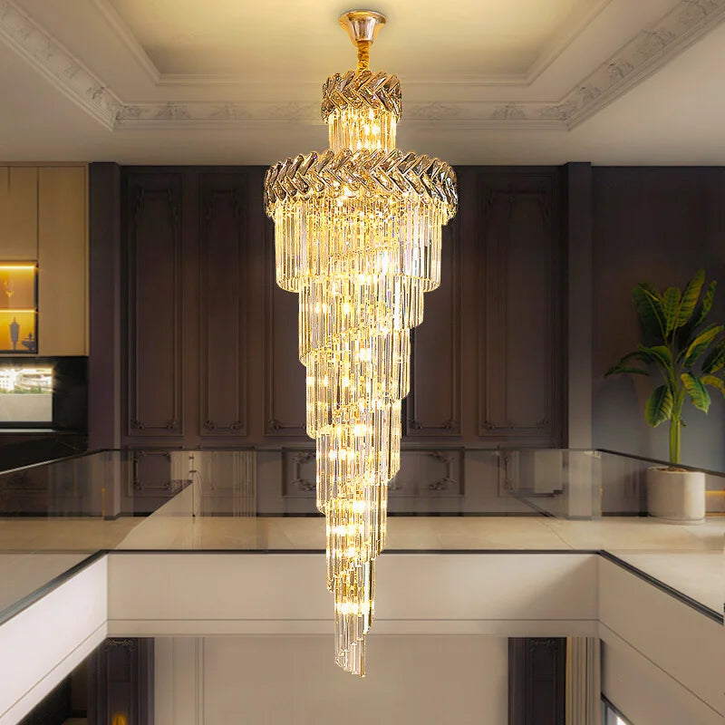 large entryway chandelier