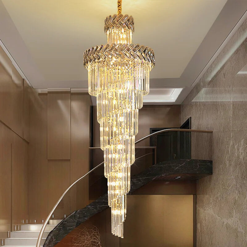 large entryway chandelier