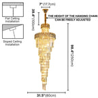 large entryway chandelier