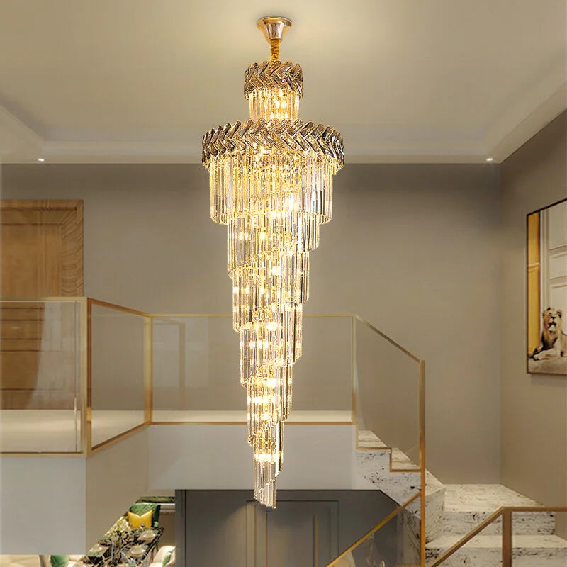 large entryway chandelier