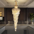 large entryway chandelier