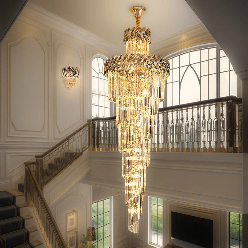 large entryway chandelier
