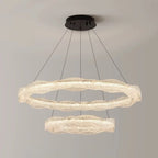 2 rings led chandelier