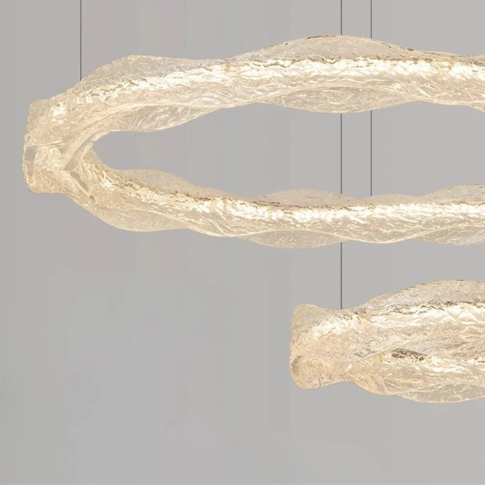 Soren Modern LED Crystal-Effect Resin Chandelier for Living Rooms & Dining Areas