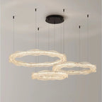 3 rings led chandelier