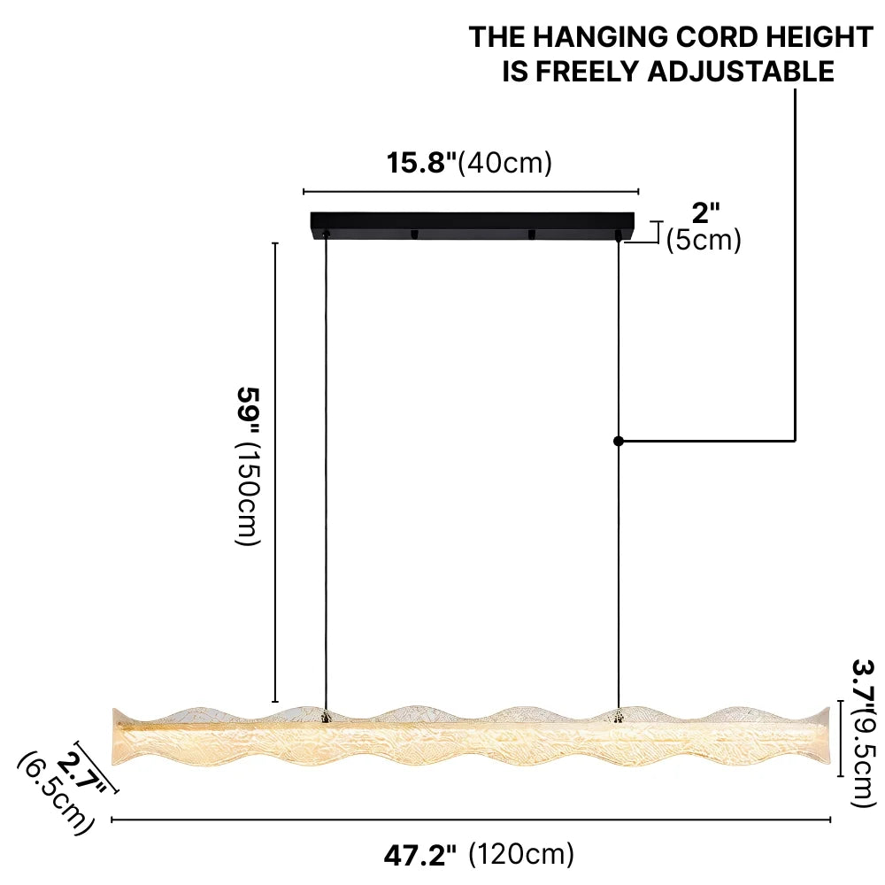 black led pendant light