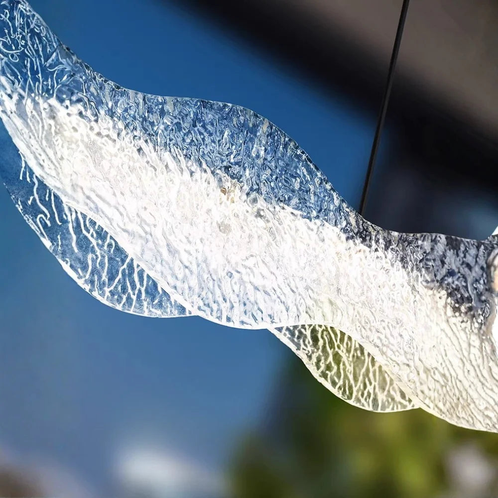 Soren Modern LED Crystal-Effect Resin Pendant Light for Dining Room