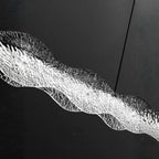 Soren Modern LED Crystal-Effect Resin Pendant Light for Dining Room