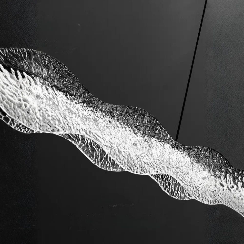 Soren Modern LED Crystal-Effect Resin Pendant Light for Dining Room