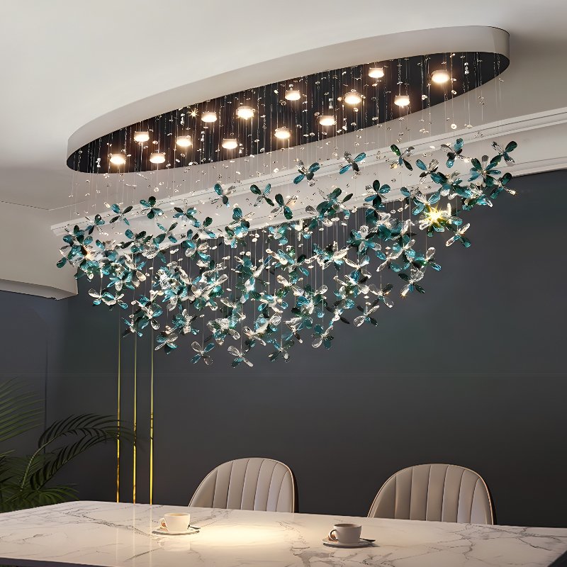 Stellar Chandelier-Oval Design Modern Crystal Light For Ceiling