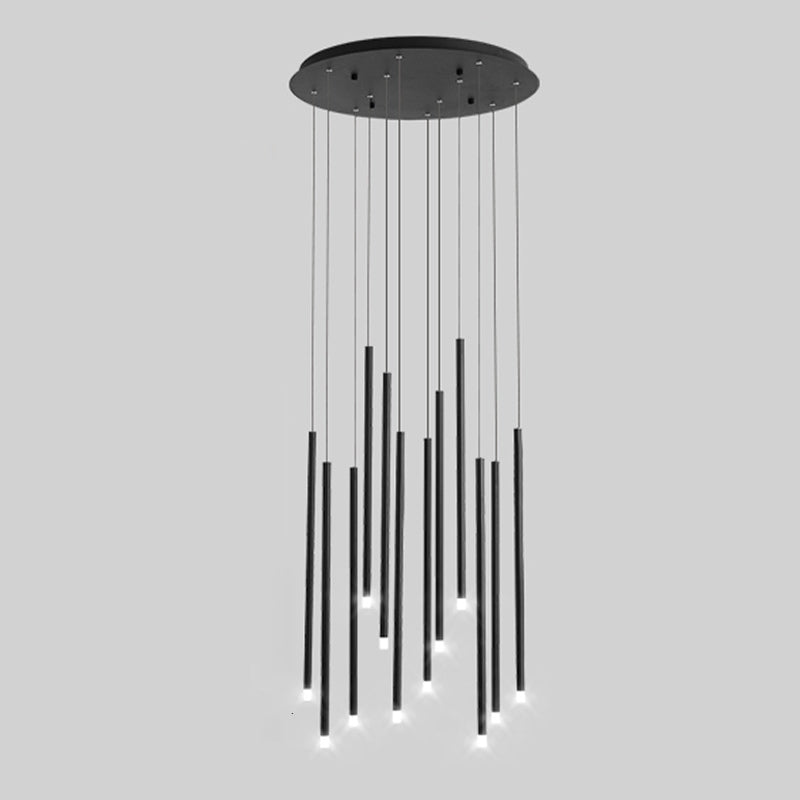 Swirl Modern Spiral LED Staircase Chandelier