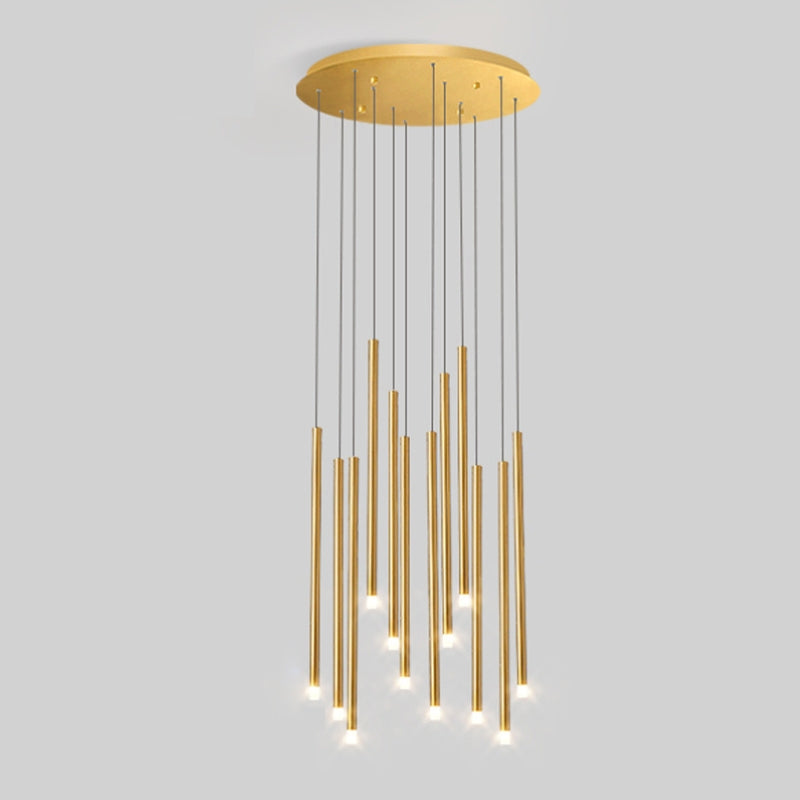 Swirl Modern Spiral LED Staircase Chandelier