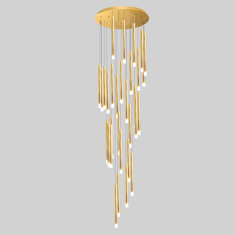 Swirl Modern Spiral LED Staircase Chandelier