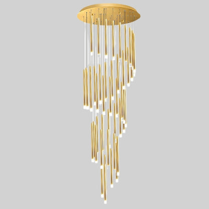Swirl Modern Spiral LED Staircase Chandelier