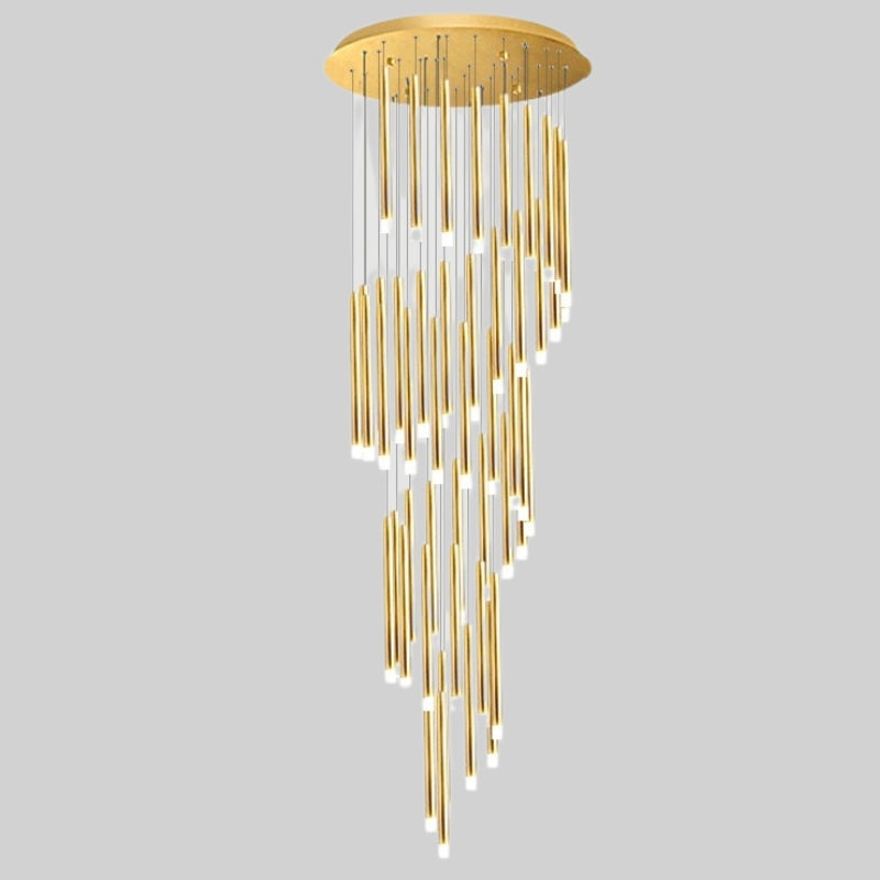 Swirl Modern Spiral LED Staircase Chandelier