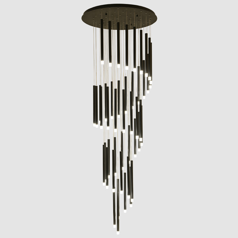 Swirl Modern Spiral LED Staircase Chandelier