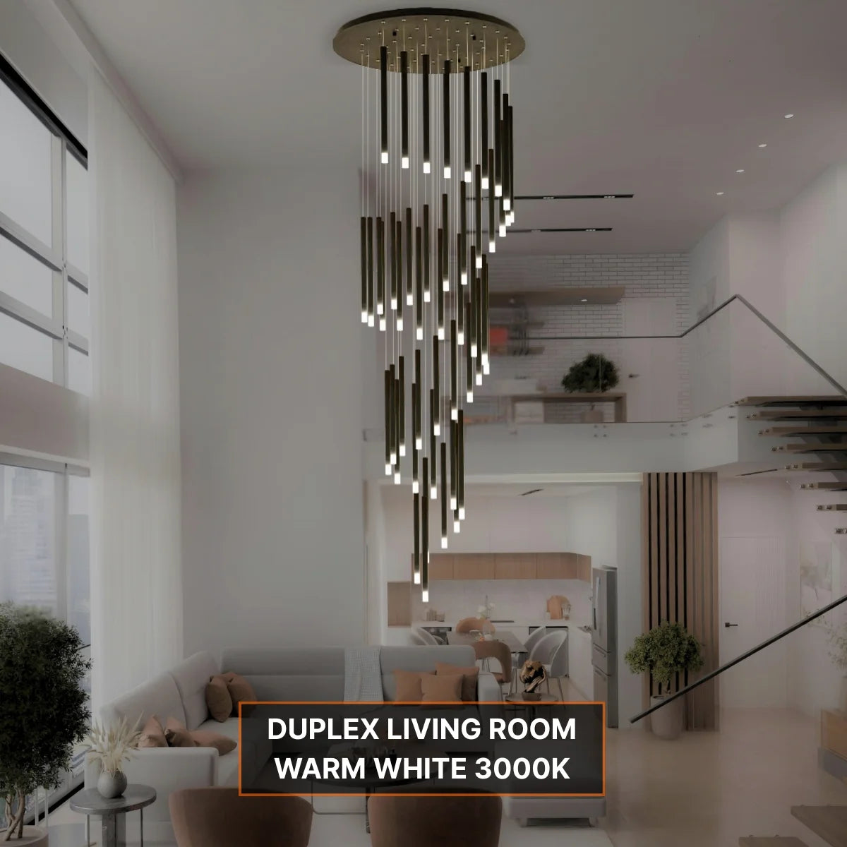 Swirl Chandelier