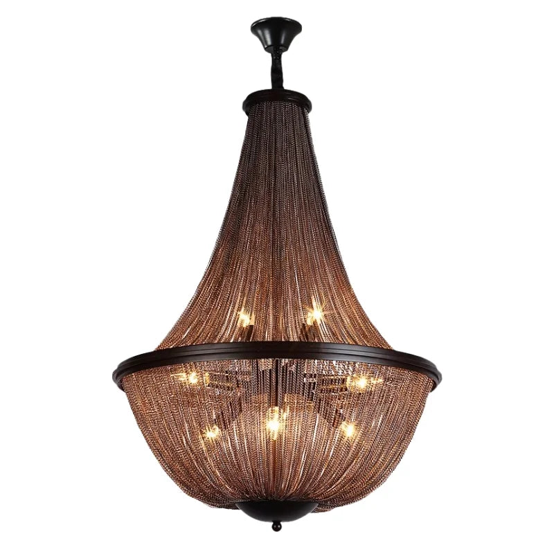 Veil Modern Black LED Chandelier for Living Room & Dining Room