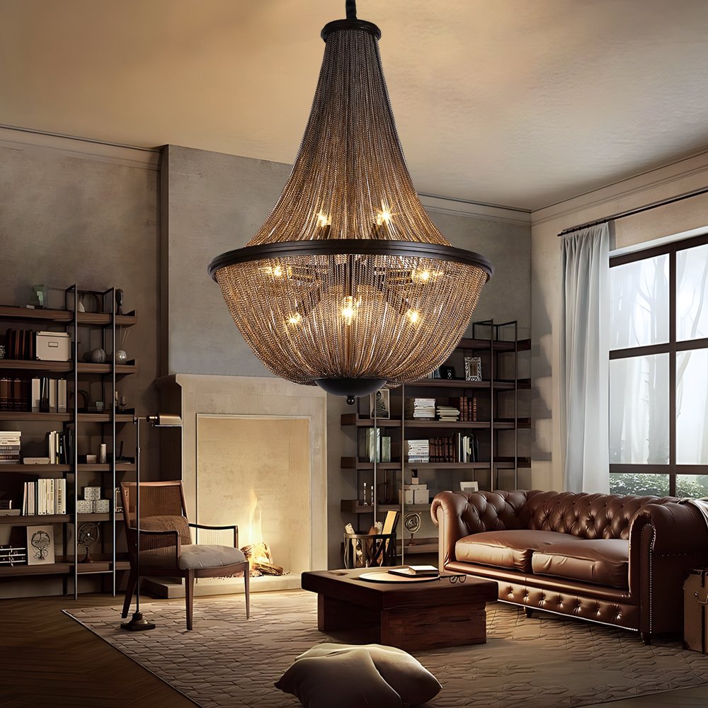Veil Chandelier-Vintagel Pendant Light for Living, Dining, Café