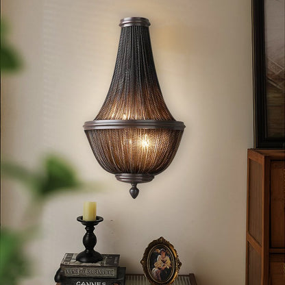 Veil sconce-Aluminum LED Black Wall Lights