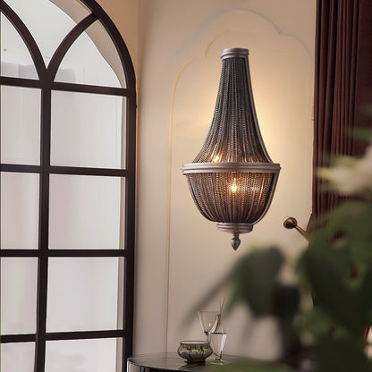 Veil sconce-Aluminum LED Black Wall Lights
