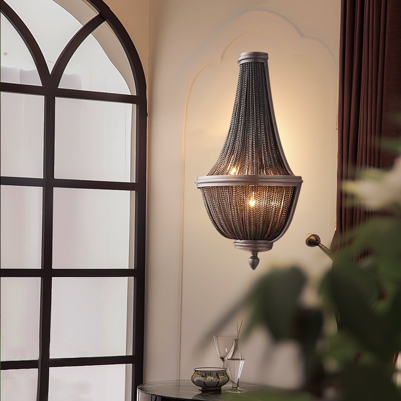 Veil sconce-Aluminum LED Black Wall Lights