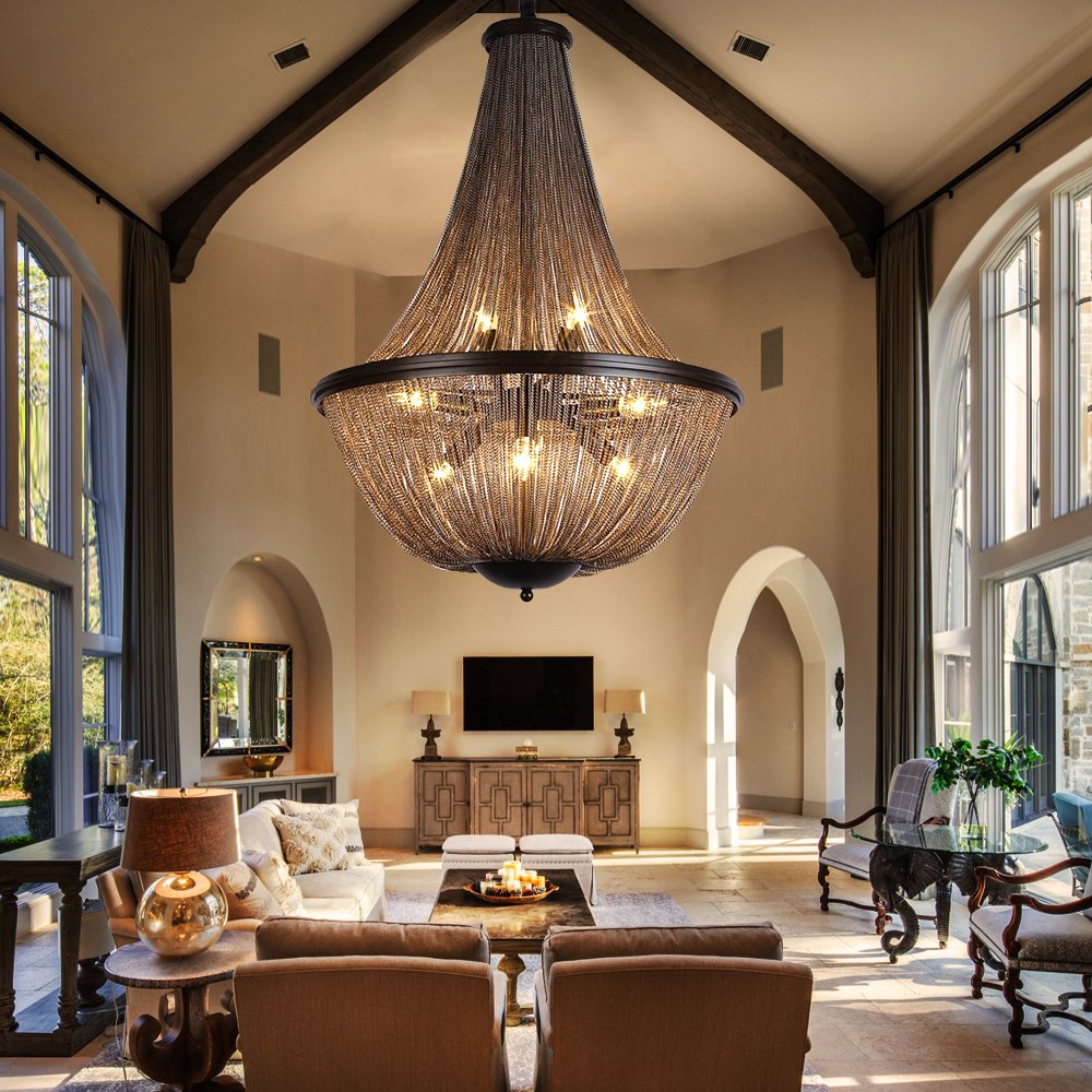 Veil Chandelier-Vintagel Pendant Light for Living, Dining, Café