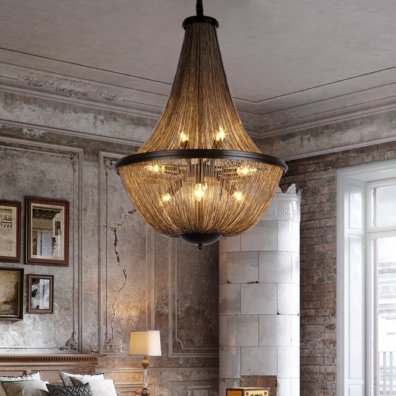 Veil Chandelier-Vintagel Pendant Light for Living, Dining, Café