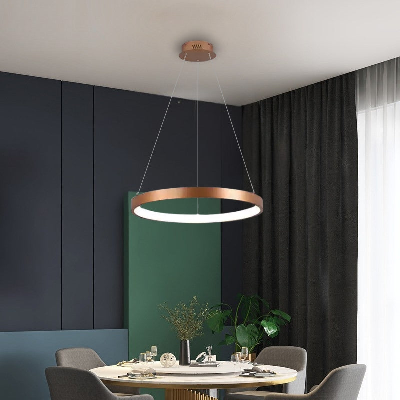 Velo Modern Gold LED Ring Chandelier