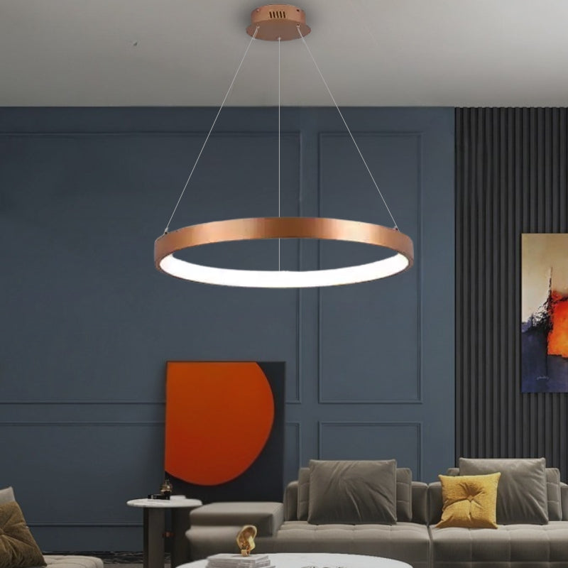 Velo Modern Gold LED Ring Chandelier