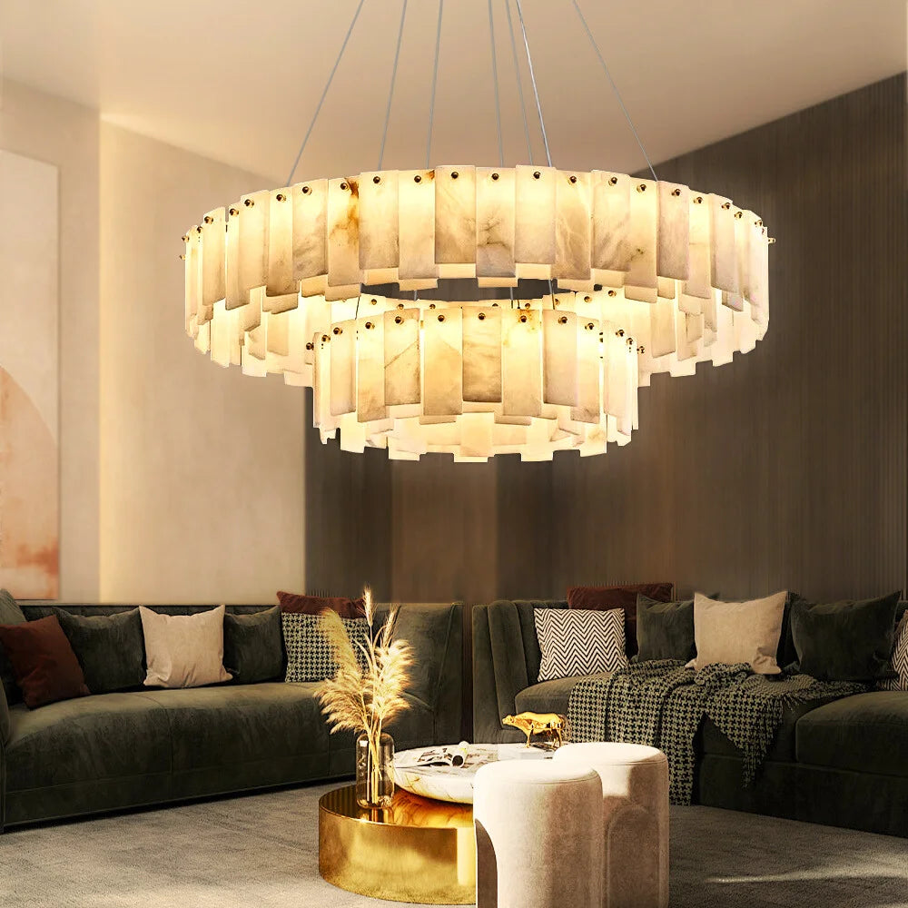 marble chandelier for living room